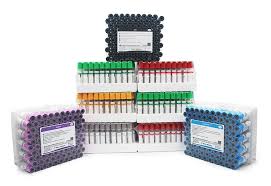 Tube à vide pour la collecte de sang avec fluorure de sodium gris et glucose disponible au Mali